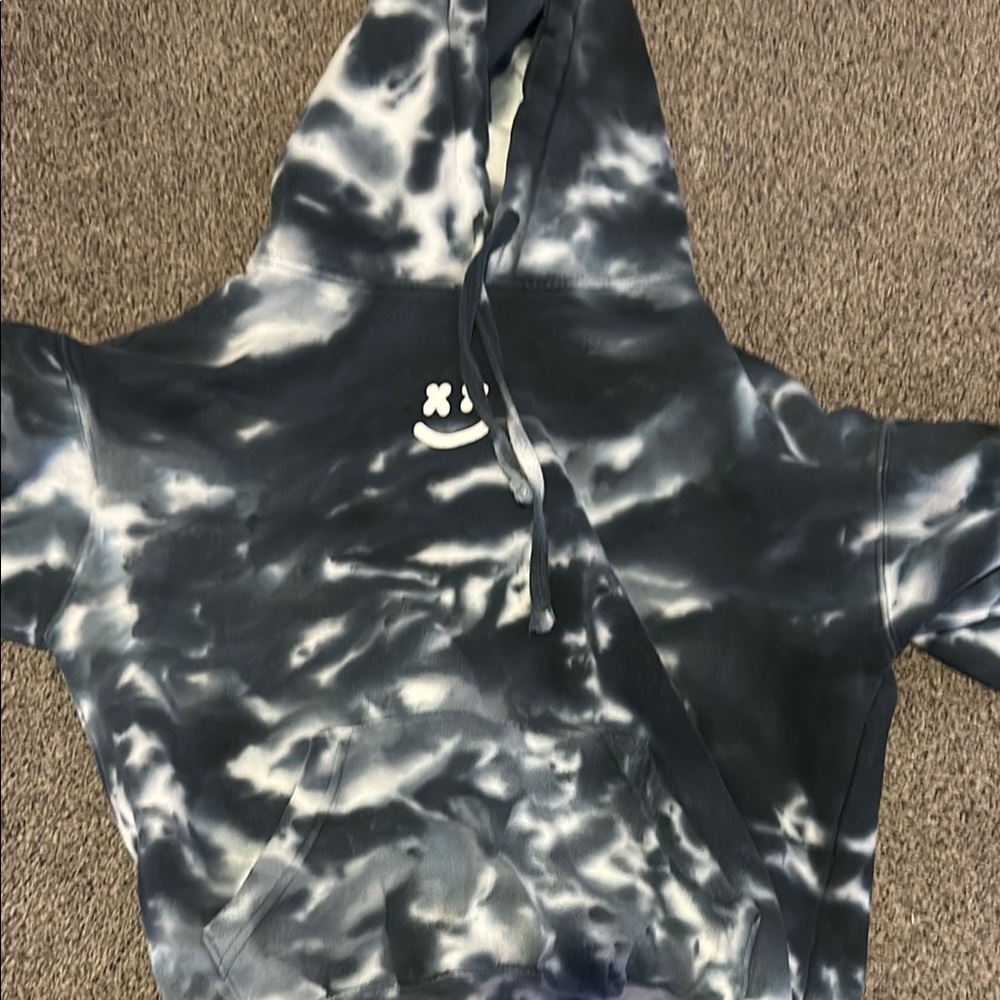 Smiley Face Tie-Dye Hoodie